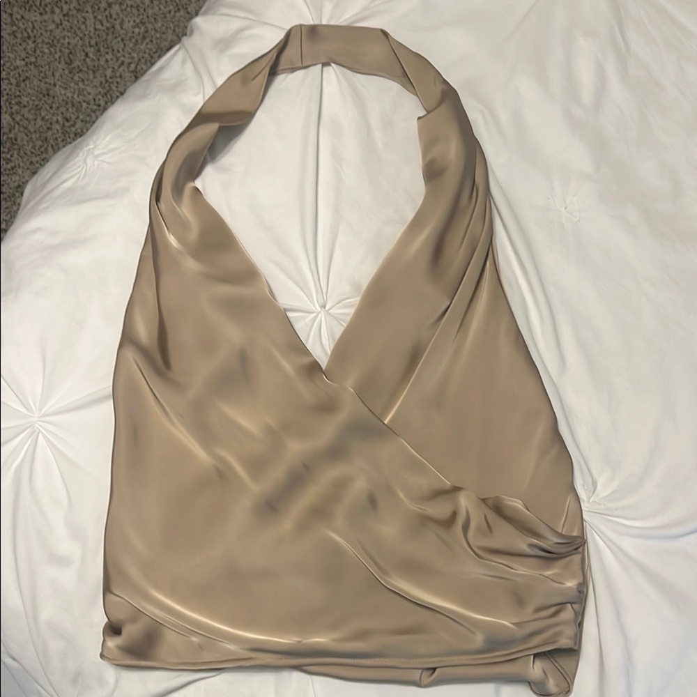 Zara Tan Halter Top